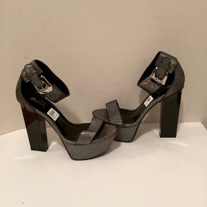 Iridescent Platform Sandals
